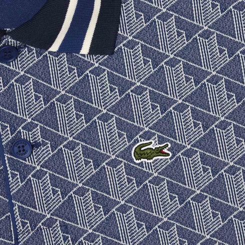 Lacoste Men Classic Fit Monogram Jacquard Polo Shirt