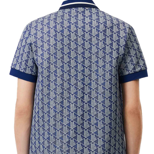 Lacoste Men Classic Fit Monogram Jacquard Polo Shirt