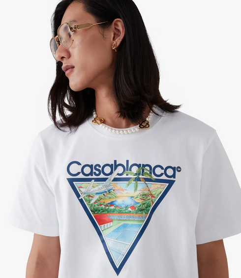 Casablanca Tennis Club Icon T‑Shirt