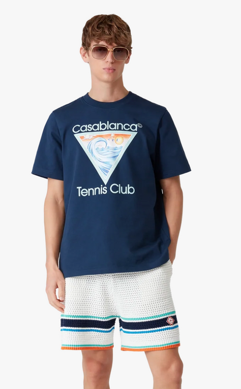 Casablanca Tennis Club Icon T‑Shirt