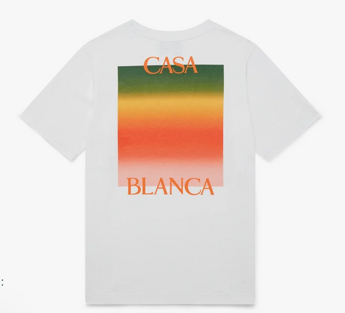 Casablanca Gradient Casa Logo T‑Shirt