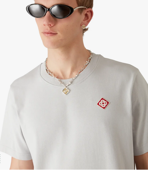 Casablanca Grey Diamond Logo T-Shirt