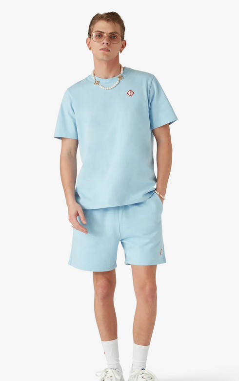 Casablanca Light Blue Diamond Logo T-Shirt Unisex