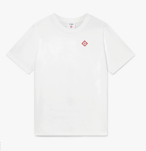 Casablanca White Diamond Logo T-Shirt Unisex