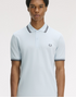 Fred Perry Twin Tripped Polo Light Ice/Anchor Grey M3600-S27