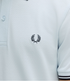 Fred Perry Twin Tripped Polo Light Ice/Anchor Grey M3600-S27