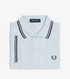 Fred Perry Twin Tripped Polo Light Ice/Anchor Grey M3600-S27