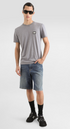 Dolche&Gabanna Cotton T-Shirt with metal branded tag Grey