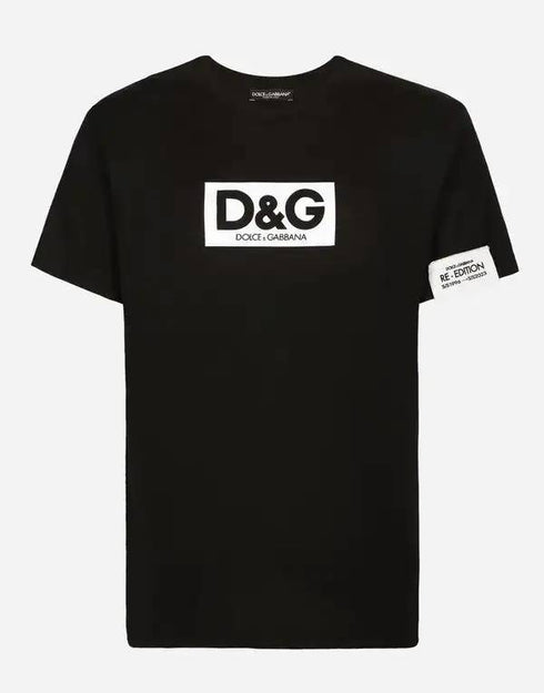 Dolche&Gabana Cotton Round - Neck T-Shirt with Patch (Re-Edition)