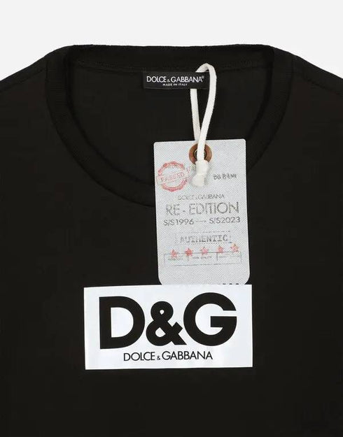 Dolche&Gabana Cotton Round - Neck T-Shirt with Patch (Re-Edition)
