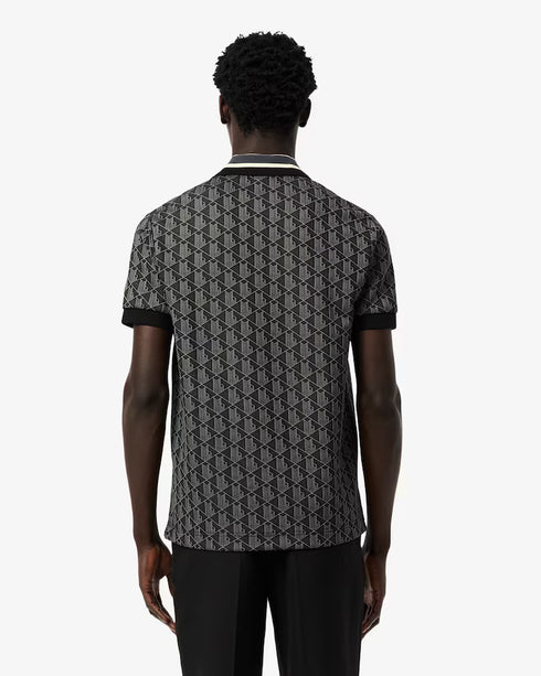 Lacoste Men Classic Fit Monogram Jacquard Polo Shirt