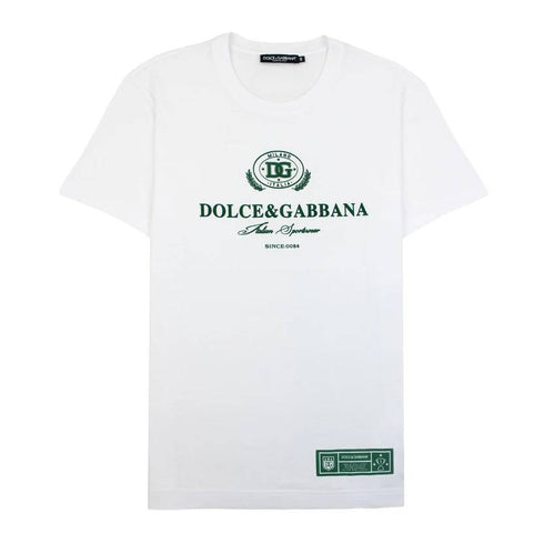 Dolce & Gabbana Logo Print T Shirt White V0800