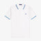 Fred Perry Twin Tipped Poloshirt Snow White / Deep Mint/ Soho Eclipce