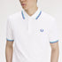 Fred Perry Twin Tipped Poloshirt Snow White / Deep Mint/ Soho Eclipce