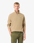 Zip-Up Men High Neck Interlock Sweatshirt