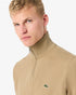 Zip-Up Men High Neck Interlock Sweatshirt