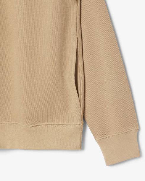 Zip-Up Men High Neck Interlock Sweatshirt