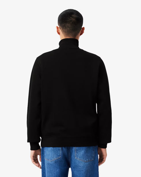 Zip-Up Men High Neck Interlock Sweatshirt