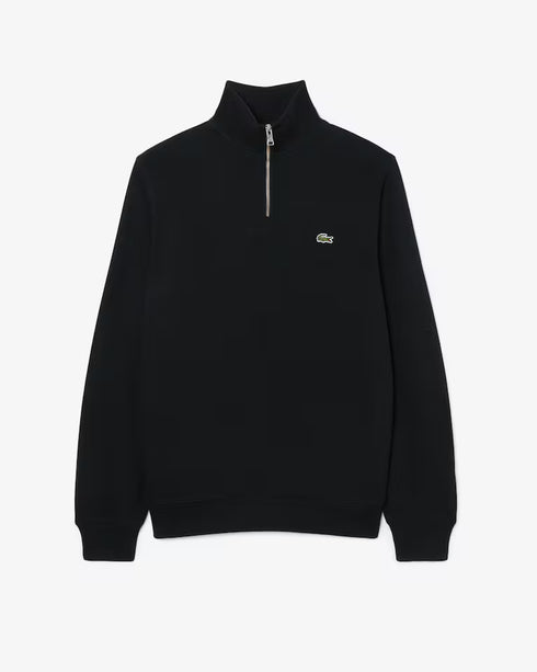 Zip-Up Men High Neck Interlock Sweatshirt
