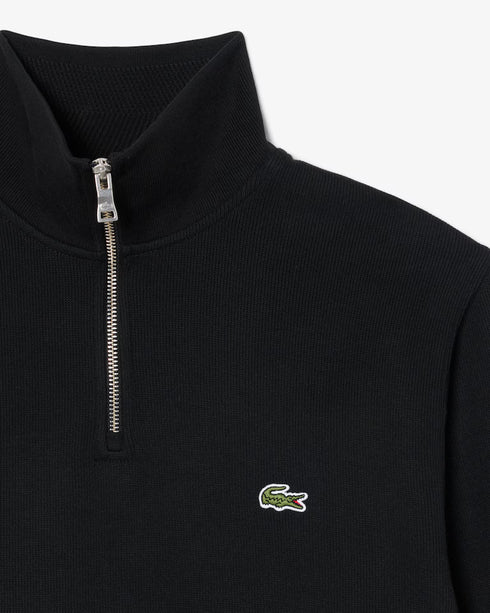 Zip-Up Men High Neck Interlock Sweatshirt