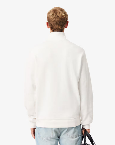 Lacoste Men Zip-Up High Neck Interlock Sweatshirt