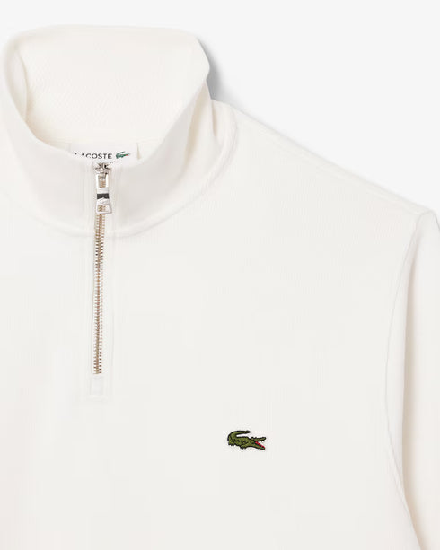 Lacoste Men Zip-Up High Neck Interlock Sweatshirt