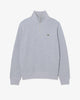 Zip-Up Men High Neck Interlock Sweatshirt