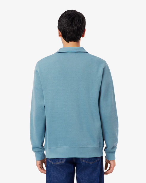 Lacoste Men Zip-Up High Neck Interlock Sweatshirt