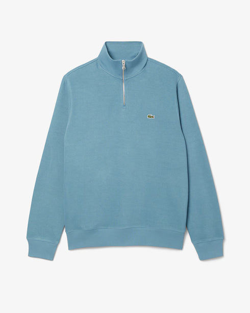 Lacoste Men Zip-Up High Neck Interlock Sweatshirt