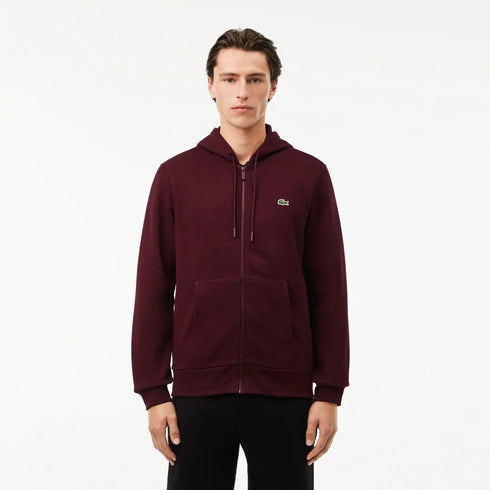 Lacoste Men Zip Up Fleece Hoodie