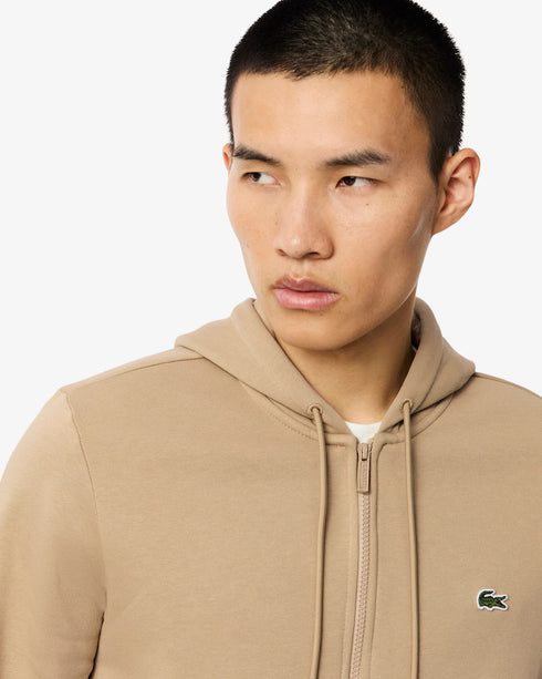 Lacoste Men Zip Up Fleece Hoodie