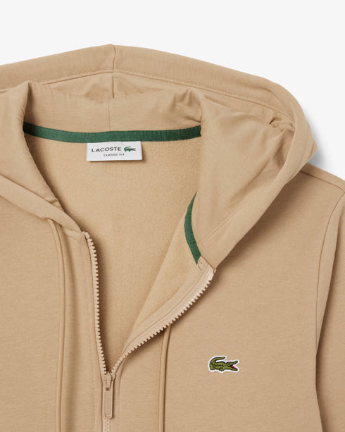 Lacoste Men Zip Up Fleece Hoodie