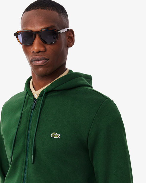 Lacoste Men Zip Up Fleece Hoodie