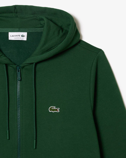 Lacoste Men Zip Up Fleece Hoodie
