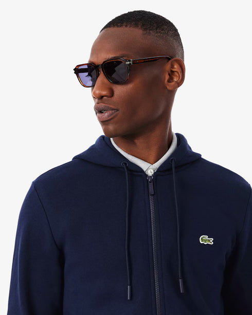 Lacoste Men Zip Up Fleece Hoodie