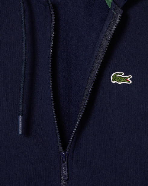 Lacoste Men Zip Up Fleece Hoodie