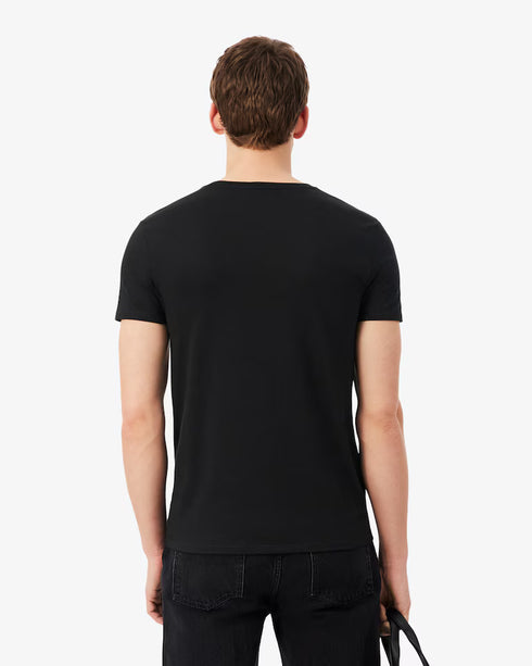 Lacoste Men Lightweight Cotton Pima V Neck T-shirt