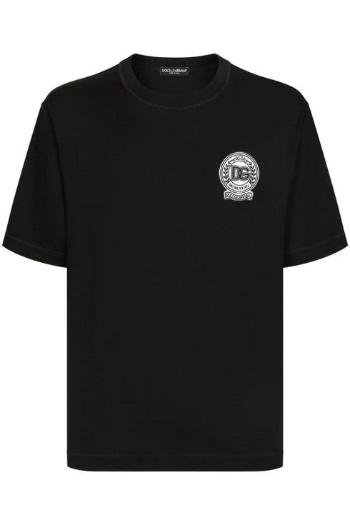 Dolche&Gabana Crest Cotton T-Shirt Black