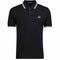 Fred Perry Twin Tripped Polo Black /White/ White M3600-350
