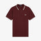 Fred Perry Twin Tripped Polo Oxblood/Ecru