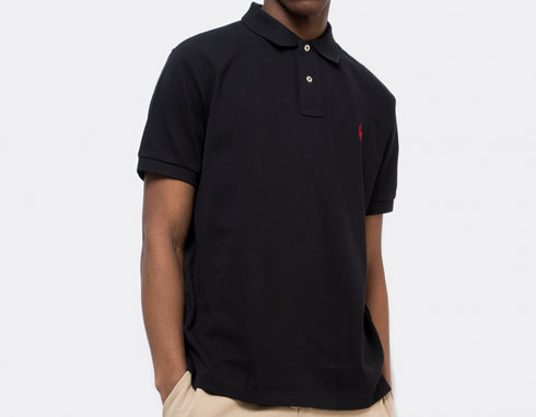 Ralph Lauren Polo Custom Slim Fit Polo Shirt Black