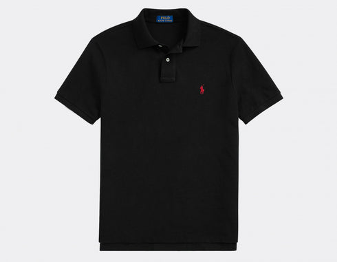 Ralph Lauren Polo Custom Slim Fit Polo Shirt Black