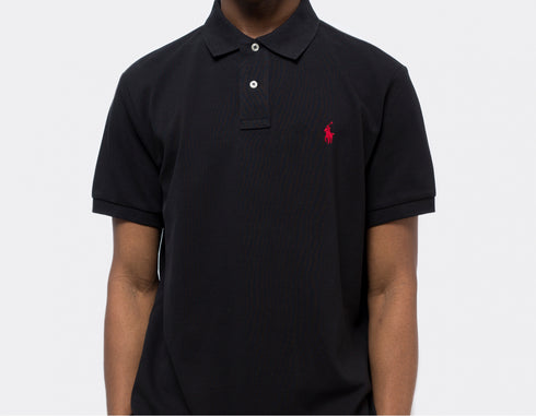 Ralph Lauren Polo Custom Slim Fit Polo Shirt Black