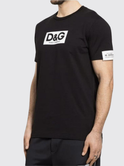 Dolche&Gabana Cotton Round - Neck T-Shirt with Patch (Re-Edition)